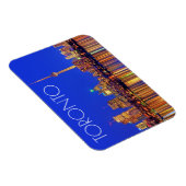 Magnet Flexible Skyline du centre-ville de Toronto la nuit (Côté Droit)