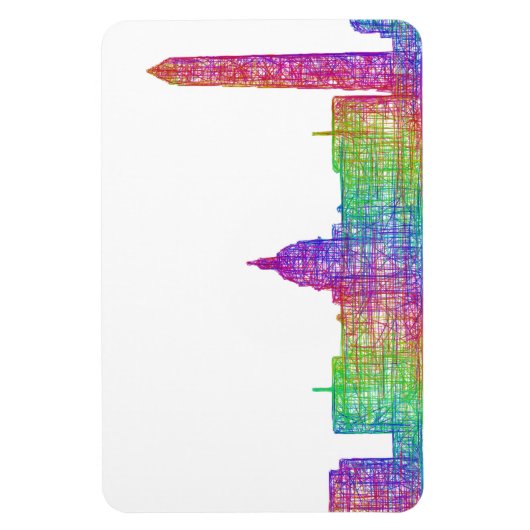 Magnet Flexible Skyline Washington DC (Vertical)