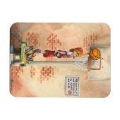 Magnet Flexible Slam Dunk sur le plateau de basket par Jay Throckm (Horizontal)