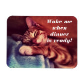 Magnet Flexible Sleepy Kitten Magent (Horizontal)