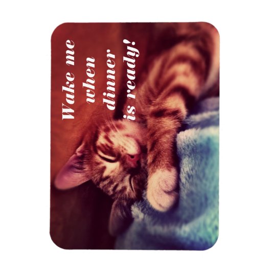 Magnet Flexible Sleepy Kitten Magent (Vertical)