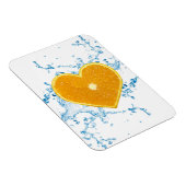 Magnet Flexible Slice of Heart-Shaped Orange (Côté Droit)