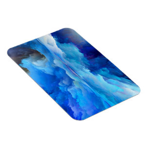 Magnet Flexible SlipperyJoe's abstrait nuage artwork coloré surr