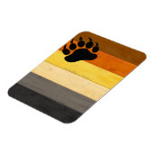 Magnet Flexible SlipperyJoe's Bear Pride drapeau en bois Fraternit (Côté Gauche)