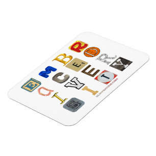 Magnet Flexible SlipperyJoe's embrasse diversité lettres découpées