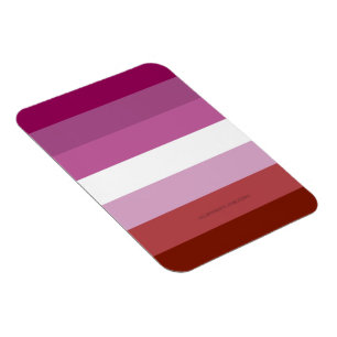 Magnet Flexible SlipperyJoe's lesbian pride flag feminine communit