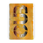 Magnet Flexible SlipperyJoe's petit ours mot orange-brun pro (Vertical)