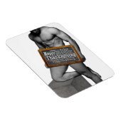 Magnet Flexible SlipperyJoe's Thanksgiving man hot six pack abs un (Côté Droit)