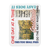 Magnet Flexible slogans de récupération (Vertical)