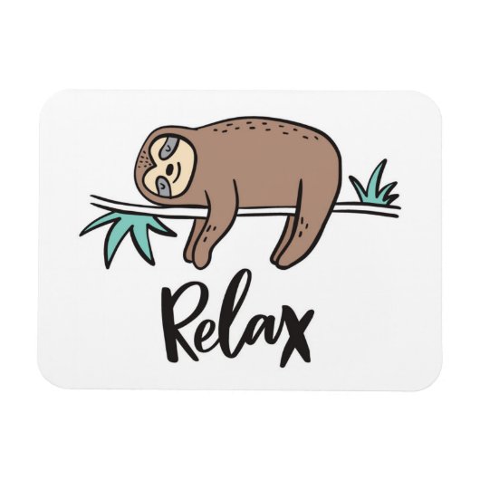 Magnet Flexible Sloth Dit Relax (Horizontal)