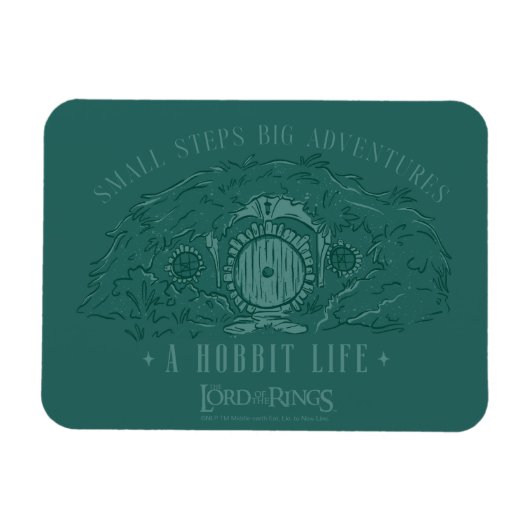 Magnet Flexible Small Steps, Big Adventures - A Hobbit Life (Horizontal)