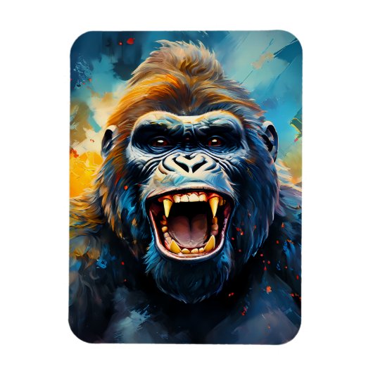 Magnet Flexible Smiling gorilla (Vertical)