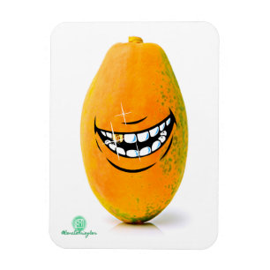 Magnet Flexible Smiling Pawpaw a rencontré 'n Goue Tand