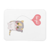 Magnet Flexible Smitten Kitten 'Love you' Saint Valentin aimant (Horizontal)