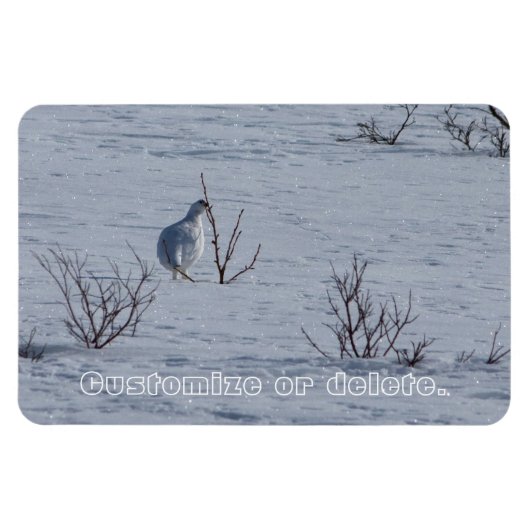 Magnet Flexible Snacking Ptarmigan ; personnalisable (Horizontal)