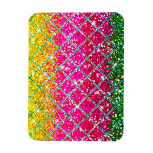 Magnet Flexible Snakeskin rose parties scintillant