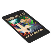 Magnet Flexible Snoqualmie Falls Washington Shirt, Sasquatch (Côté Droit)