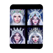 Magnet Flexible Snow Queens (Vertical)