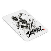 Magnet Flexible Snowboard Brush Art - Skier Light (Côté Droit)