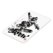 Magnet Flexible Snowboard Brush Art - Snowboarder Light (Côté Gauche)
