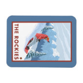 Magnet Flexible Snowboarder - Les Rocheuses (Horizontal)
