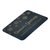 Magnet Flexible Snowflakes Bonnes Fêtes commerciales (Côté Gauche)