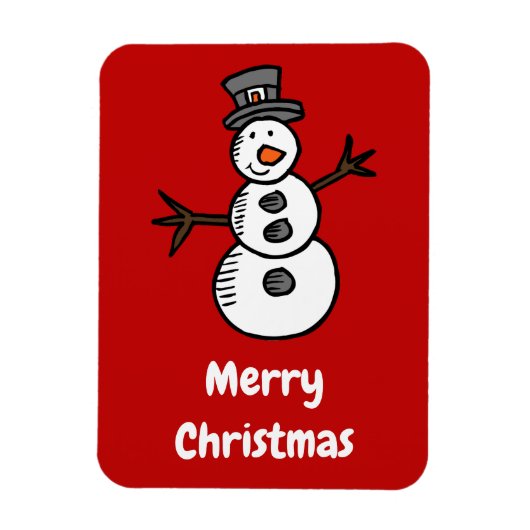 Magnet Flexible Snowman (Vertical)