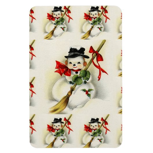 Magnet Flexible Snowman 009 (Vertical)