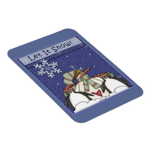 Magnet Flexible Snowman et pingouins (Côté Droit)