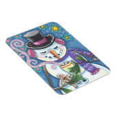 MAGNET FLEXIBLE SNOWMAN, GINGERPREAD MAN & MUG OF CHOCOLAT CHAUD (Côté Droit)