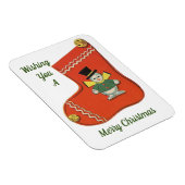 Magnet Flexible Snowman mignon Sur Aimant De Stockage (Côté Droit)