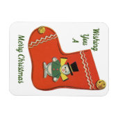Magnet Flexible Snowman mignon Sur Aimant De Stockage (Horizontal)