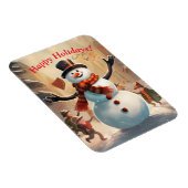 Magnet Flexible "Snowy Delight" Snowman (Côté Droit)