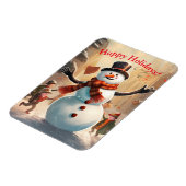 Magnet Flexible "Snowy Delight" Snowman (Côté Gauche)