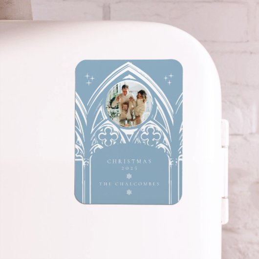 Magnet Flexible Snowy Gothique Hiver Fairytale Noël Photo