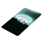 Magnet Flexible Snowy mountain mysterious blue neon light (Côté Gauche)