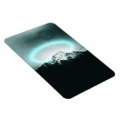 Magnet Flexible Snowy mountain mysterious blue neon light (Côté Droit)
