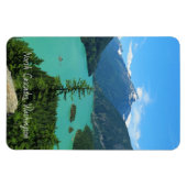 Magnet Flexible Snowy Mountain Turquoise Lake à Washington (Horizontal)