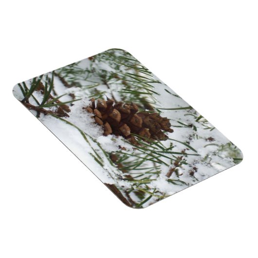 Magnet Flexible Snowy Pine Cone I (Côté Droit)