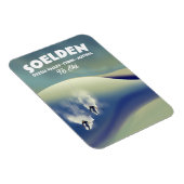 Magnet Flexible Soelden, vallée de l'Ötztal, Tyrol, Autriche Ski (Côté Droit)