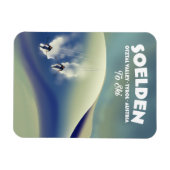 Magnet Flexible Soelden, vallée de l'Ötztal, Tyrol, Autriche Ski (Horizontal)
