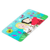 Magnet Flexible Soeurs Whimsical Folk Art dessiné à la main (Côté Gauche)