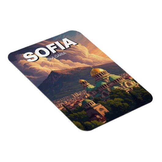 Magnet Flexible Sofia Bulgaria Travel (Côté Droit)