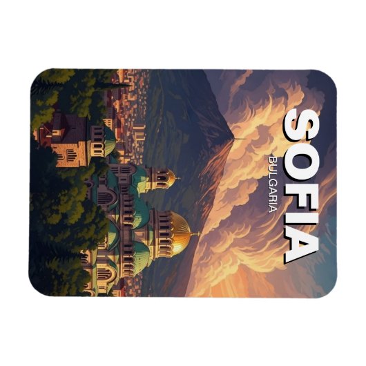 Magnet Flexible Sofia Bulgaria Travel (Horizontal)