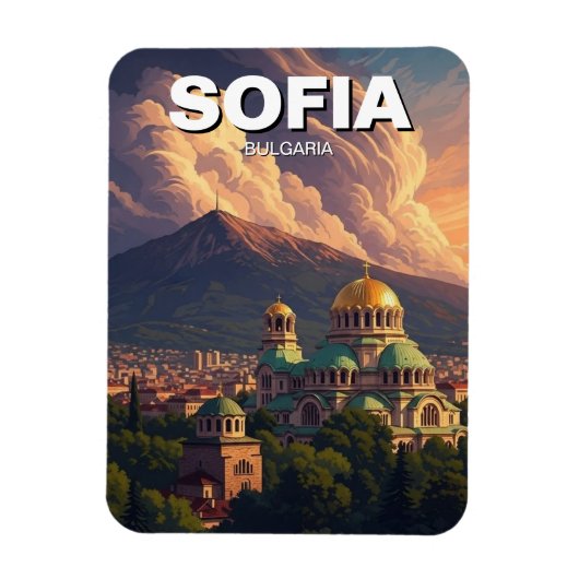 Magnet Flexible Sofia Bulgaria Travel (Vertical)
