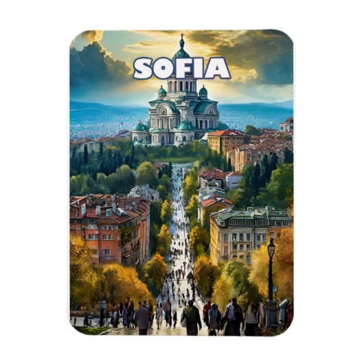 Magnet Flexible Sofia, capitale aux charmes multiples (Vertical)