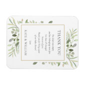 Magnet Flexible Soft Spring Feuille Baby shower de verdure poème (Horizontal)