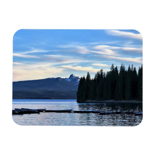 Magnet Flexible Soirée au lac Crescent, OR (Horizontal)