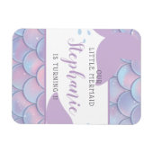 Magnet Flexible Soirée d'anniversaire de la sirène de mer (Horizontal)