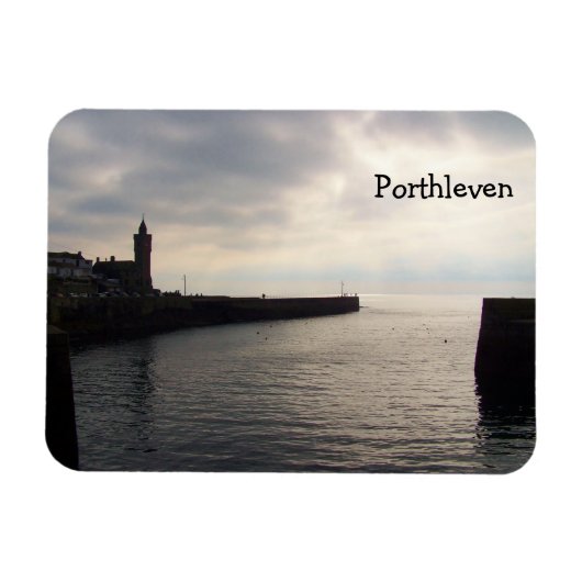 Magnet Flexible Soirée Porthleven clair Cornwall Angleterre (Horizontal)